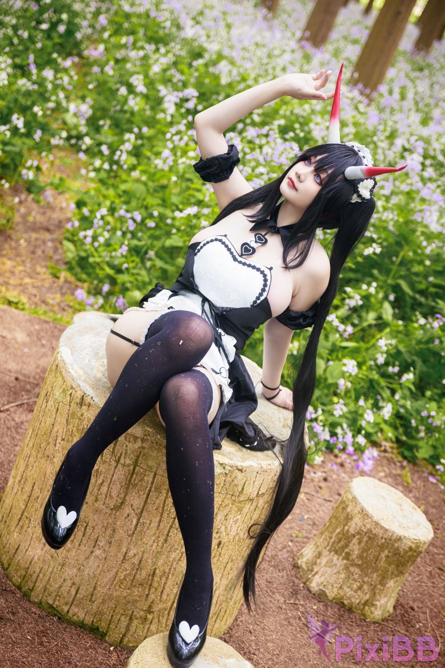 Cosplayer A Xuexue Nodai maid PixiBB.COM 015