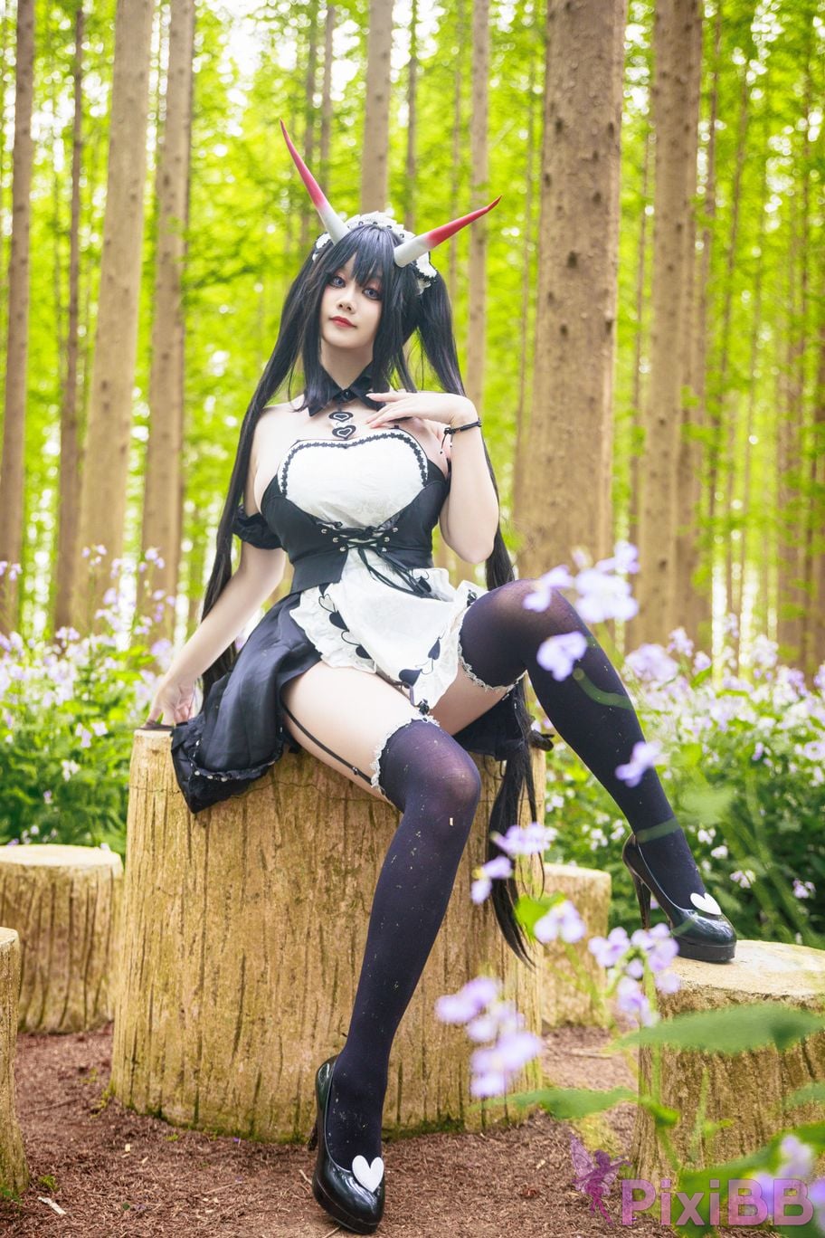 Cosplayer A Xuexue Nodai maid PixiBB.COM 017