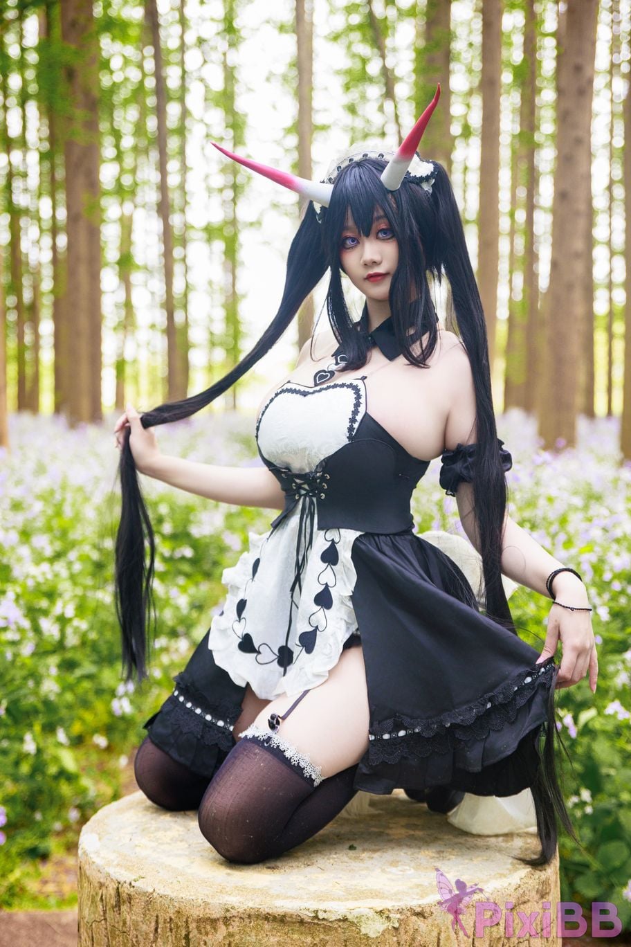 Cosplayer A Xuexue Nodai maid PixiBB.COM 018