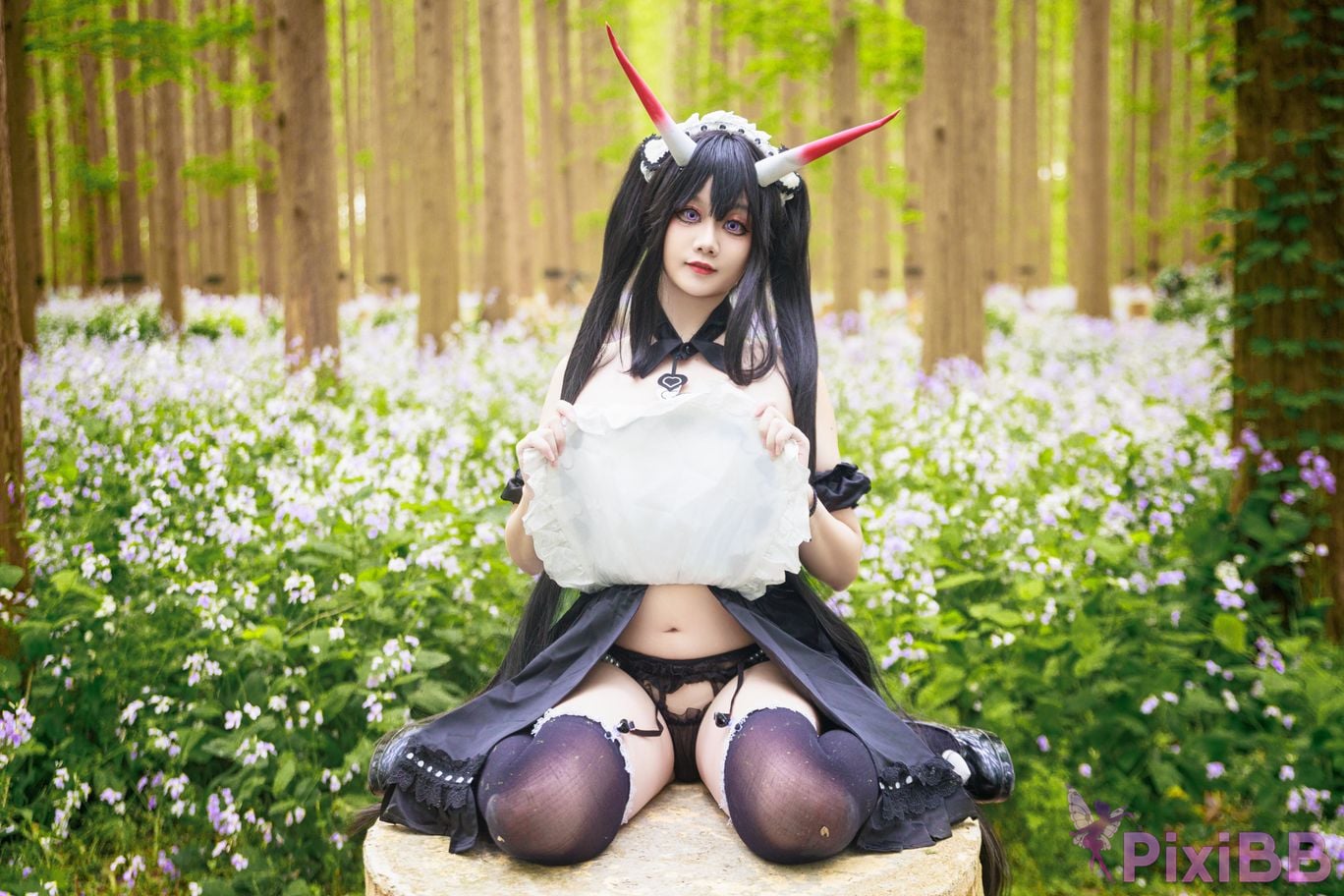 Cosplayer A Xuexue Nodai maid PixiBB.COM 021