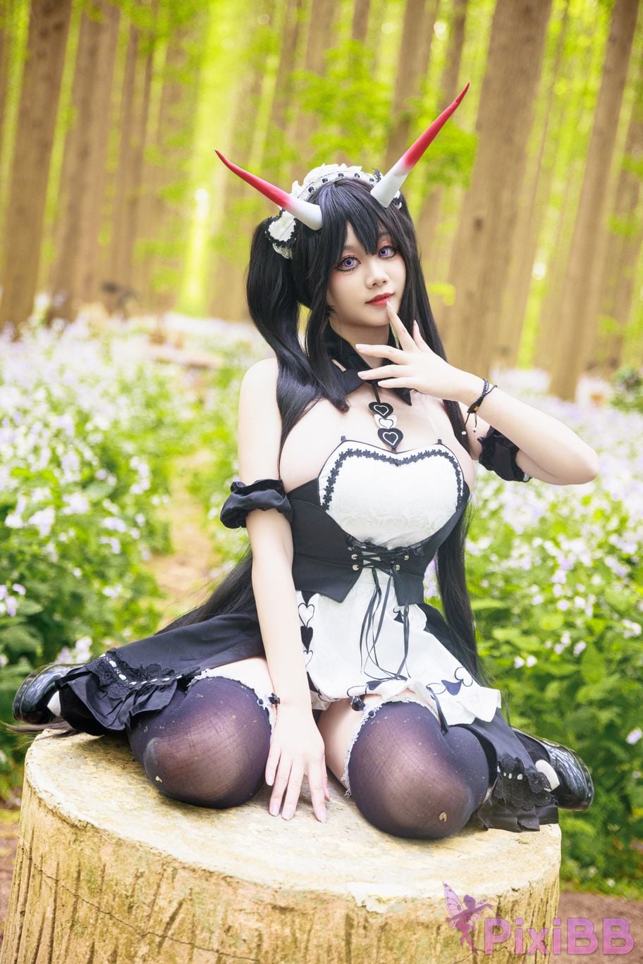 Cosplayer A Xuexue Nodai maid PixiBB.COM 023