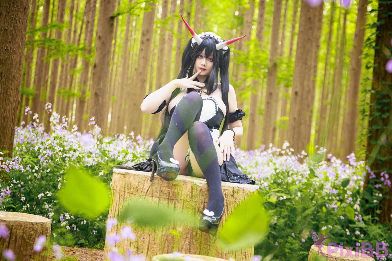 Cosplayer A Xuexue Nodai maid PixiBB.COM 025