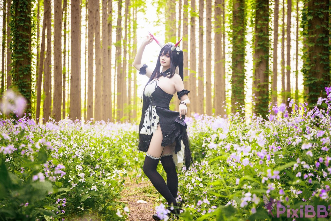 Cosplayer A Xuexue Nodai maid PixiBB.COM 026