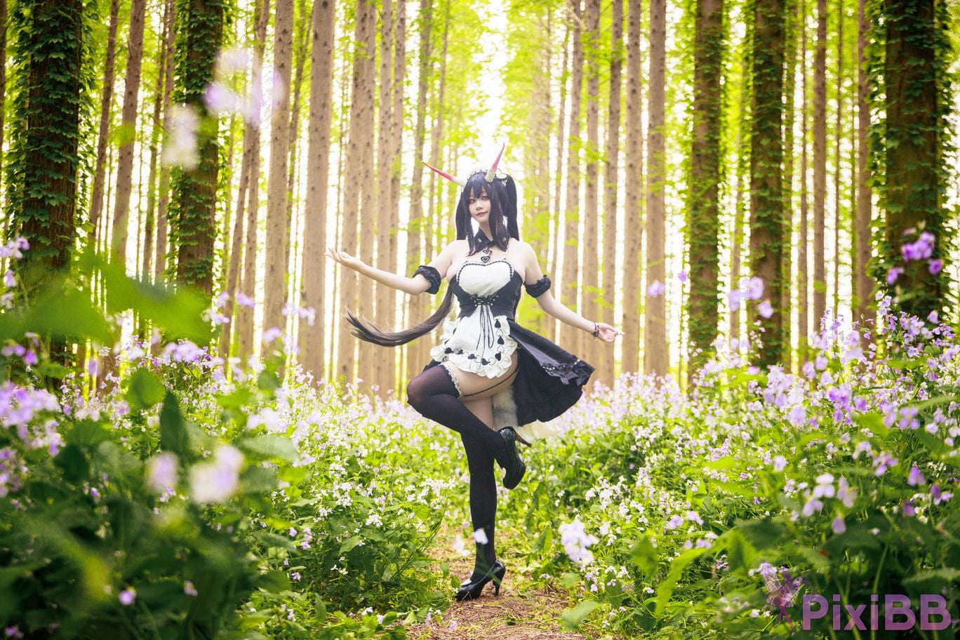 Cosplayer A Xuexue Nodai maid PixiBB.COM 028