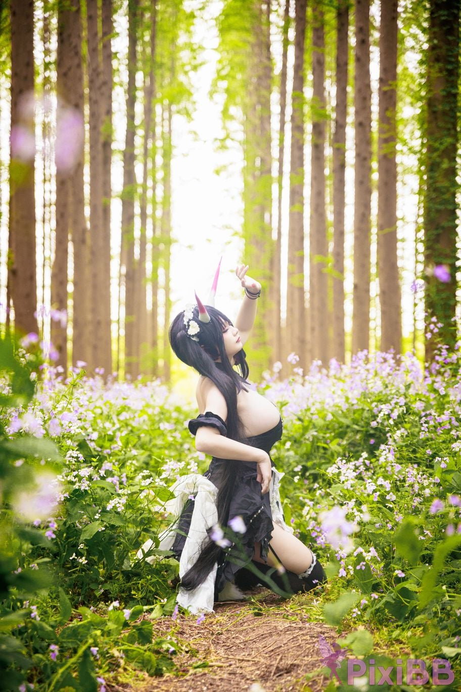 Cosplayer A Xuexue Nodai maid PixiBB.COM 033