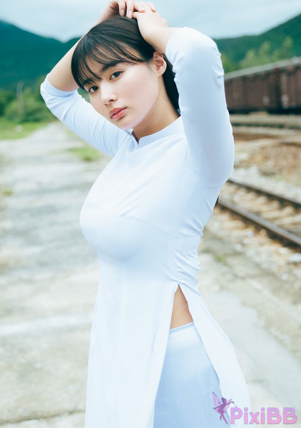 Japanese Idol Cocoro Toyoshima Teshima Shinzakura 1st photo collection Only heart cherry blossoms PixiBB.COM 093