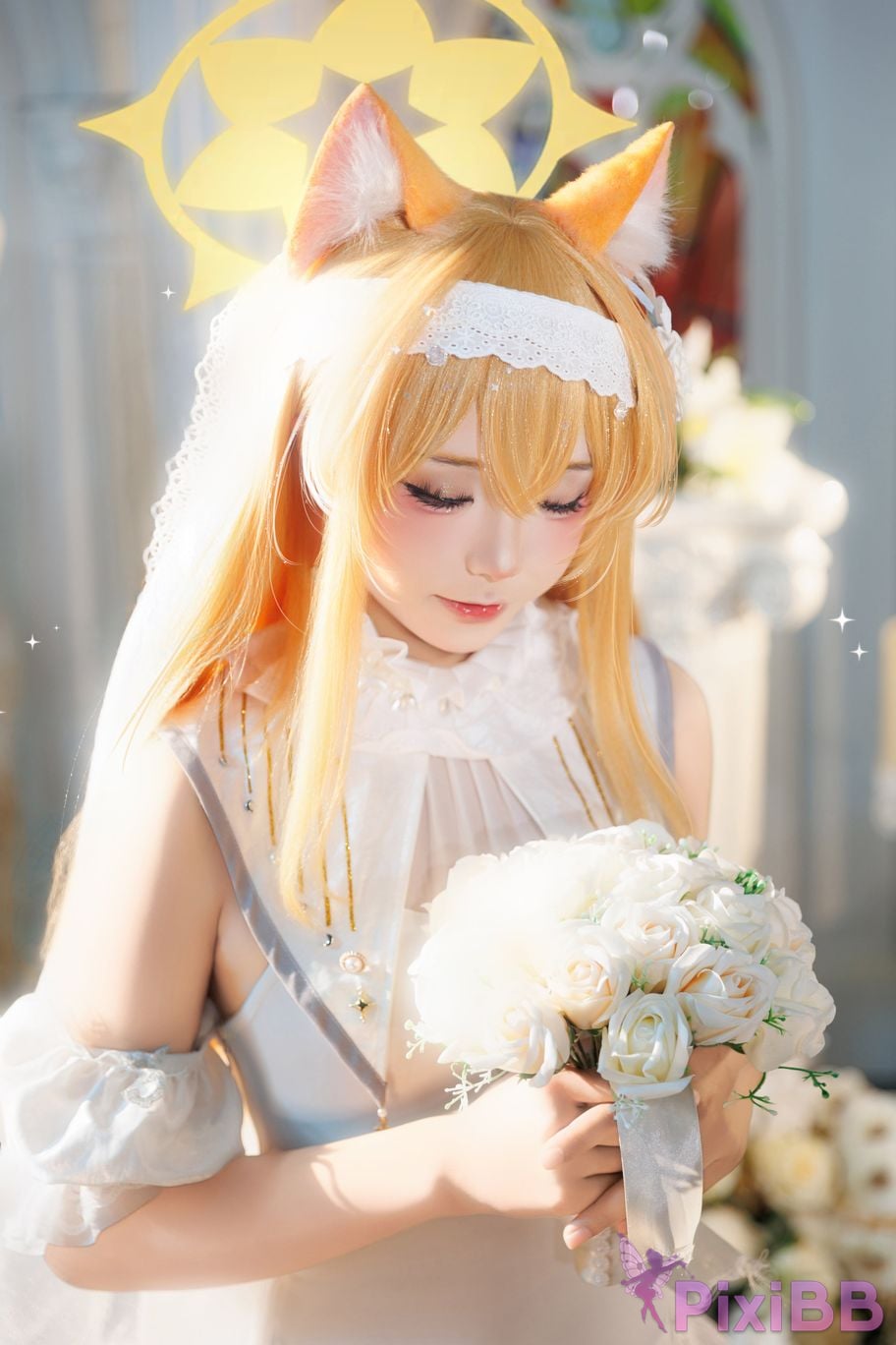 Cosplayer Essie aiwest Blue Archive Elo Marys wedding PixiBB.COM 005