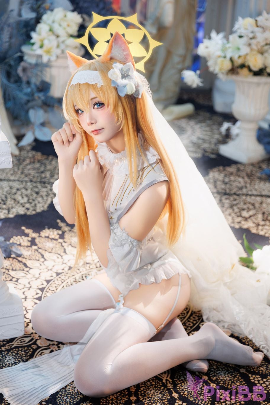 Cosplayer Essie aiwest Blue Archive Elo Marys wedding PixiBB.COM 020
