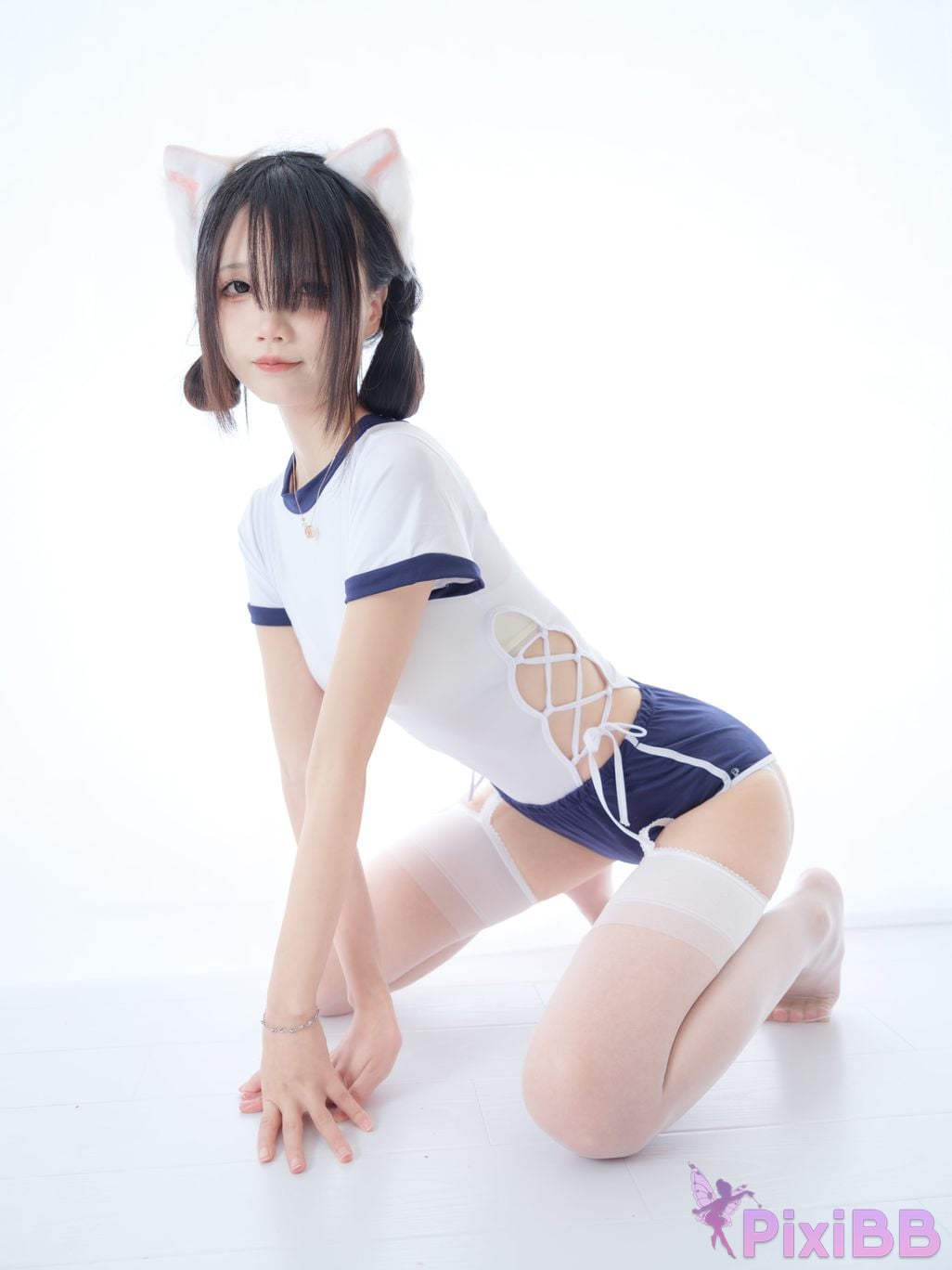 Cosplay Five Updates Hundred Ghosts Captain Gymnastics Clothes Cat Ears PixiBB.COM 005