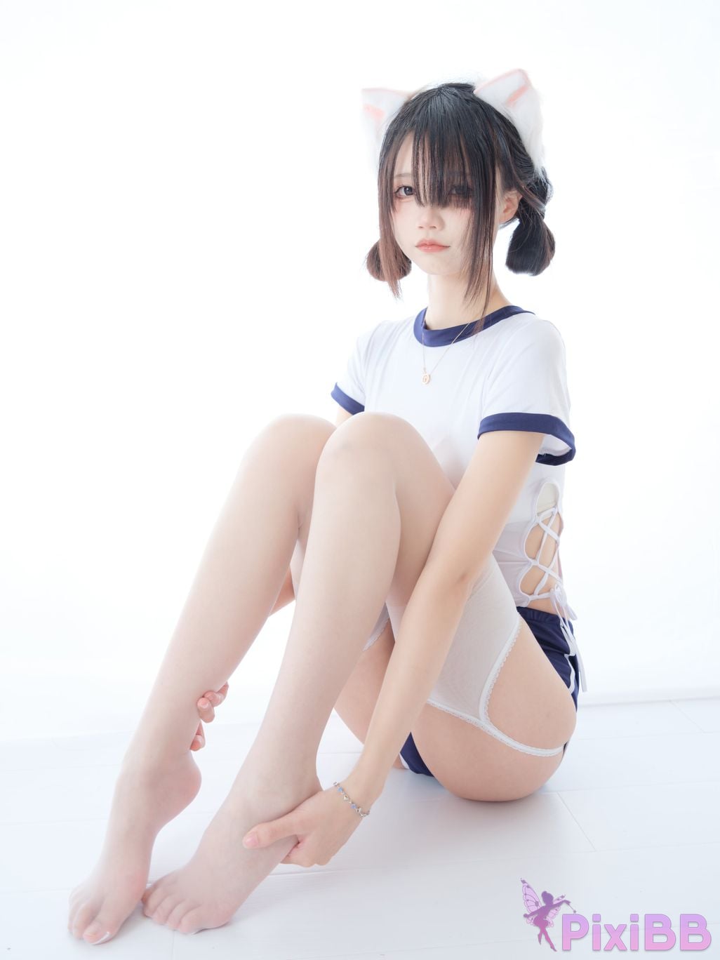 Cosplay Five Updates Hundred Ghosts Captain Gymnastics Clothes Cat Ears PixiBB.COM 009