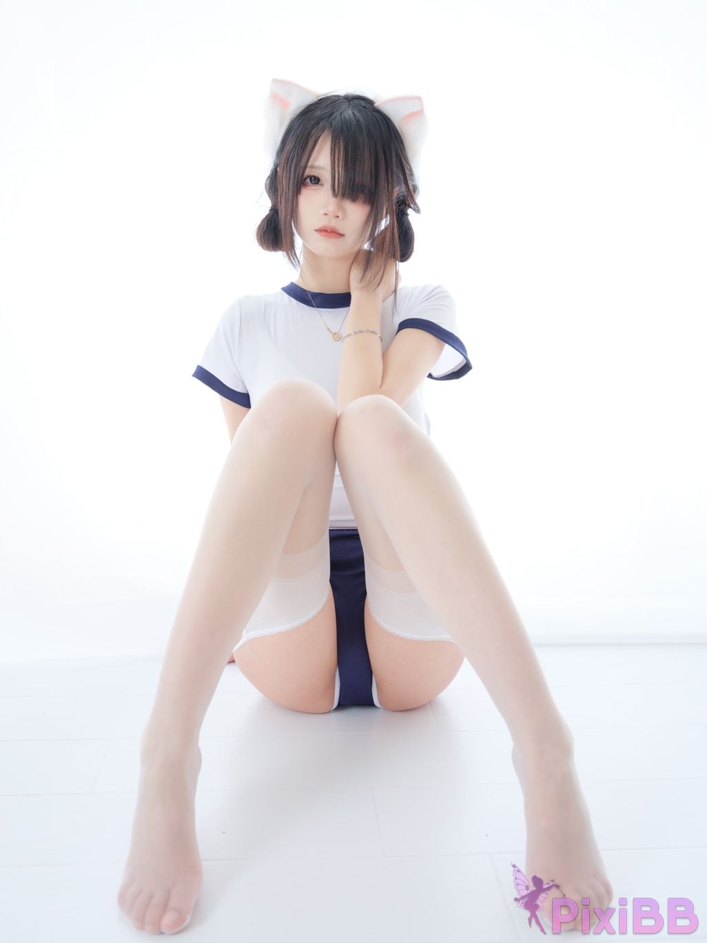 Cosplay Five Updates Hundred Ghosts Captain Gymnastics Clothes Cat Ears PixiBB.COM 011