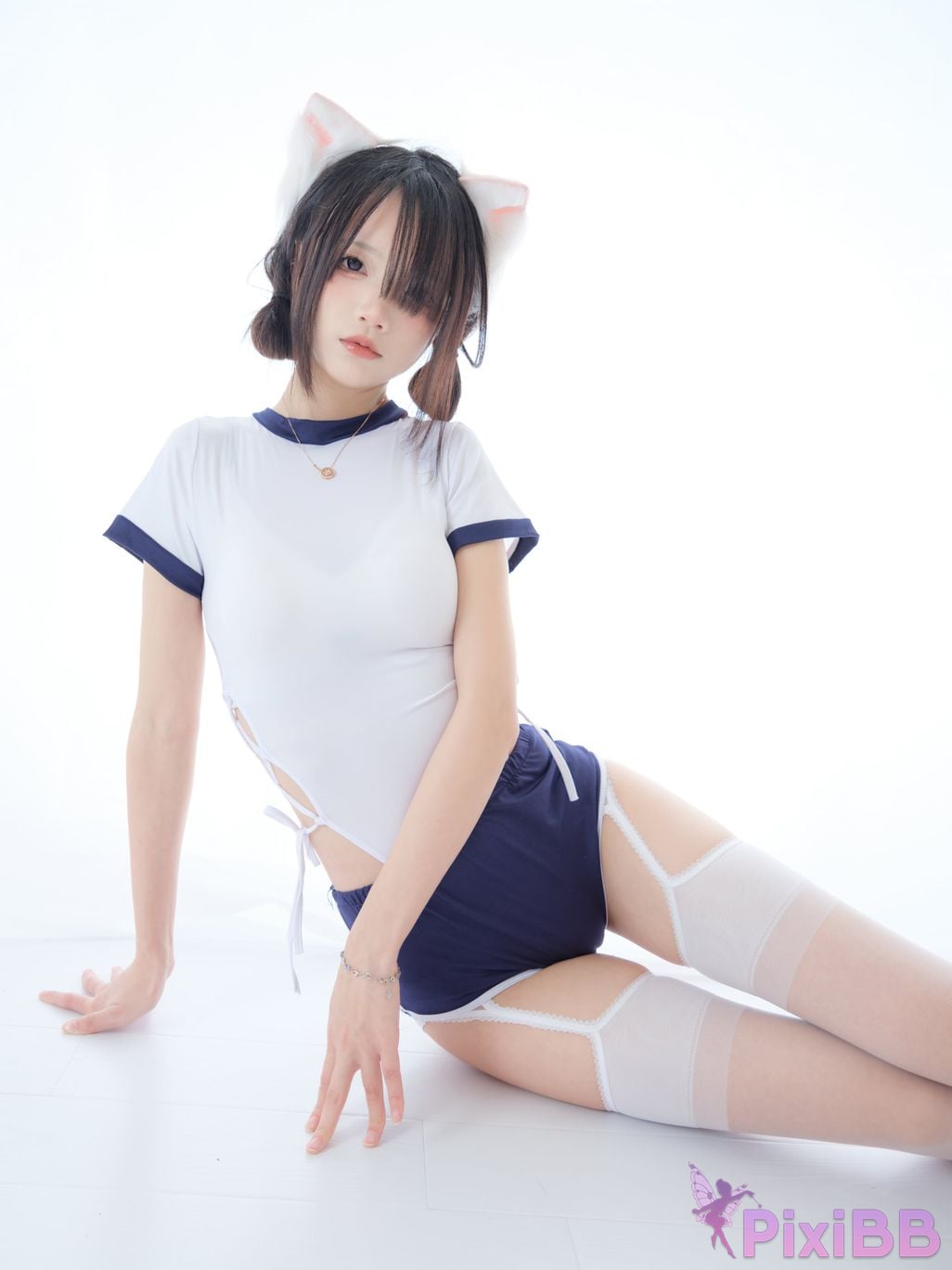 Cosplay Five Updates Hundred Ghosts Captain Gymnastics Clothes Cat Ears PixiBB.COM 012