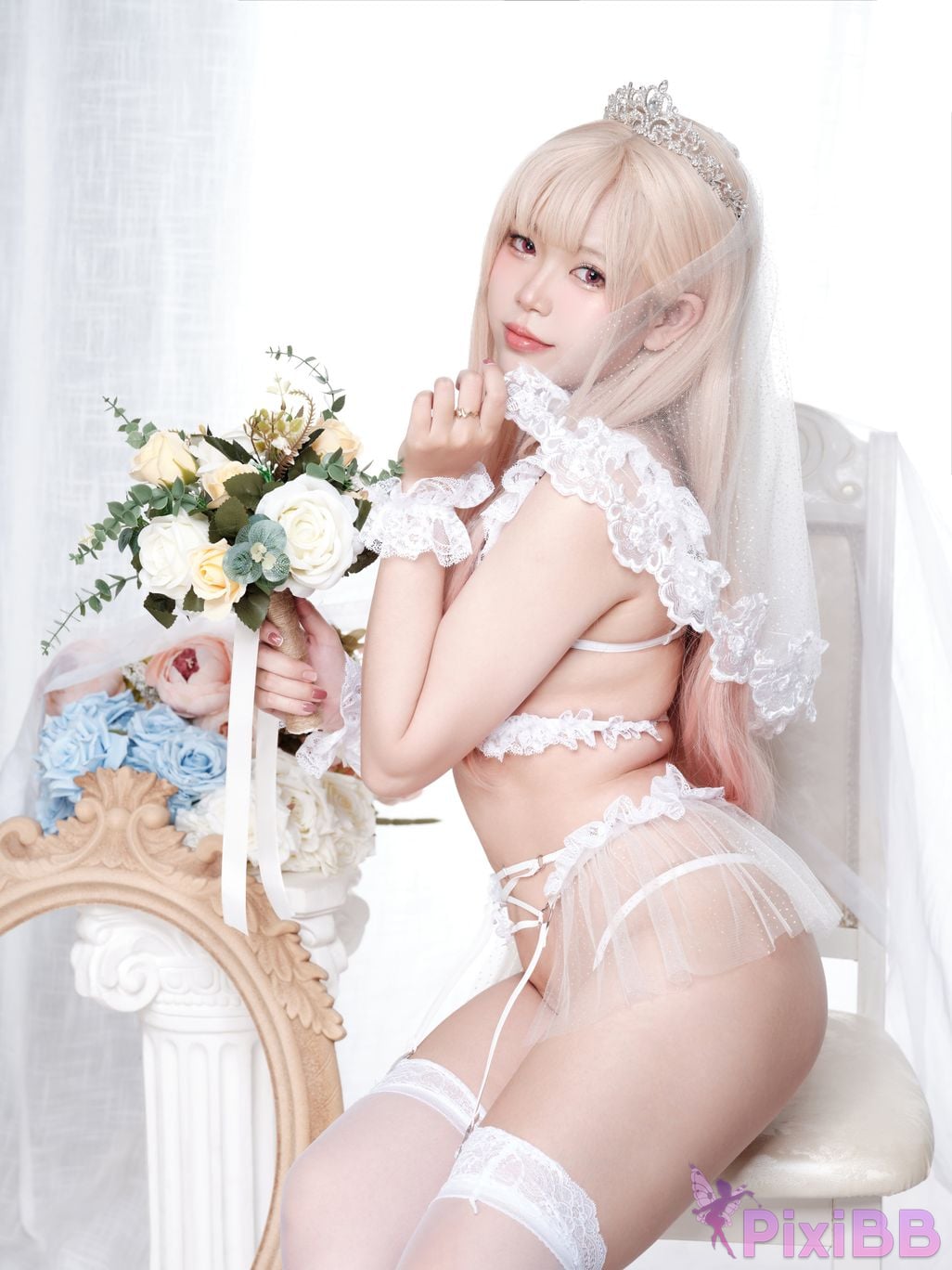 Coser ZinieQ My DressUp Darling Marin Kitagawa Wedding PixiBB.COM 008