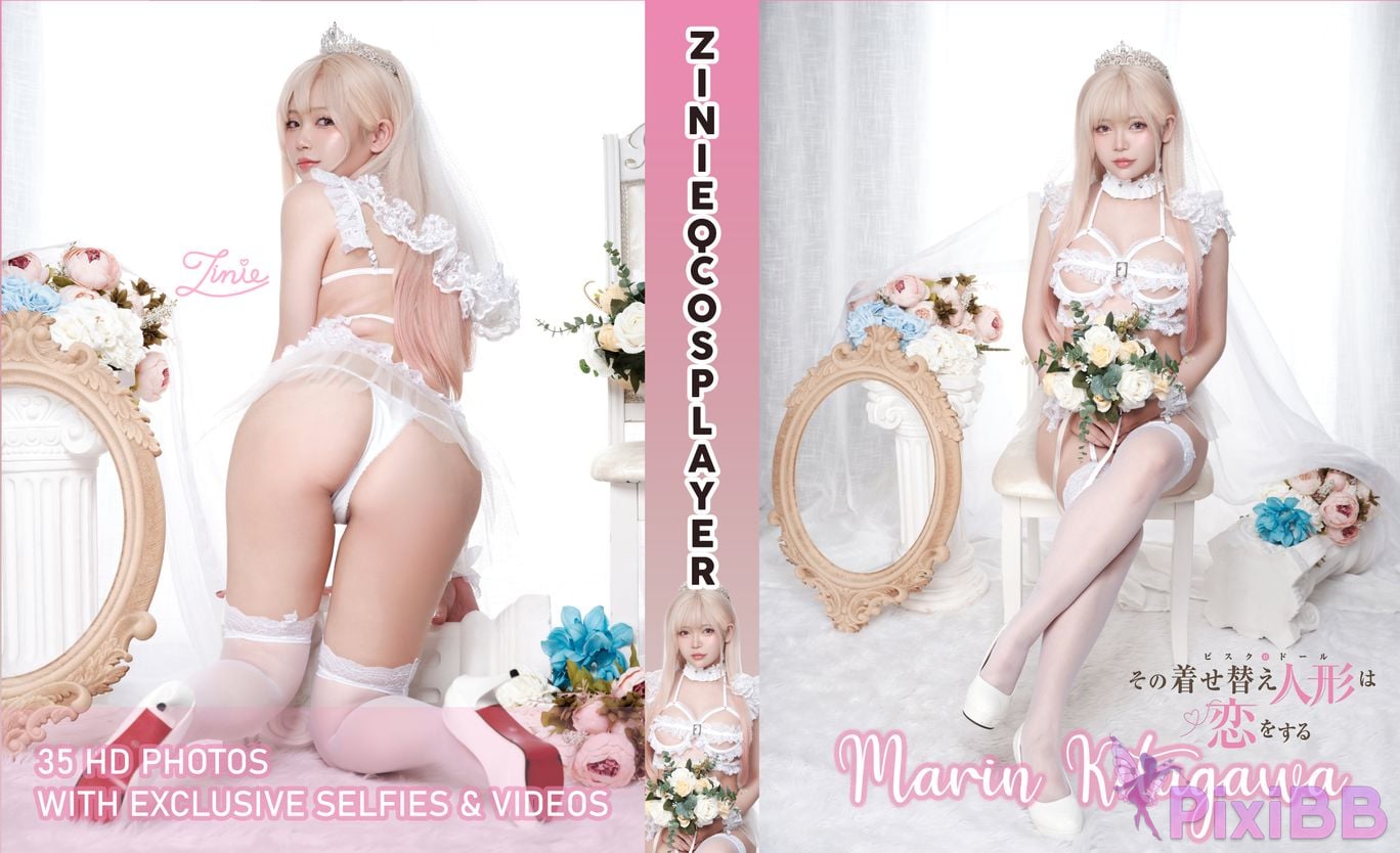 Coser ZinieQ My DressUp Darling Marin Kitagawa Wedding PixiBB.COM 036