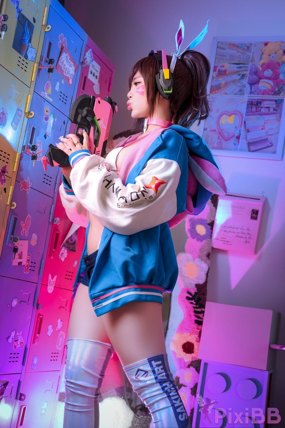 Coser ZinieQ D.Va Sakimichan Art PixiBB.COM 002