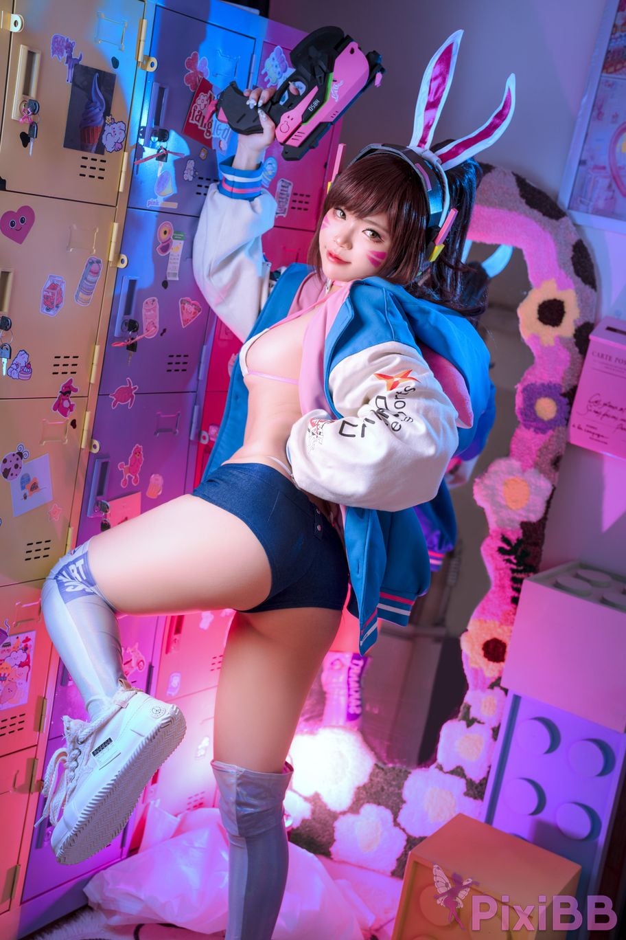 Coser ZinieQ D.Va Sakimichan Art PixiBB.COM 004