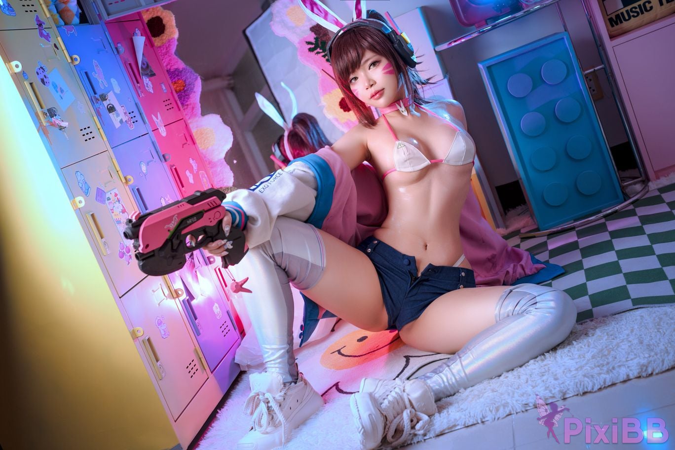 Coser ZinieQ D.Va Sakimichan Art PixiBB.COM 012