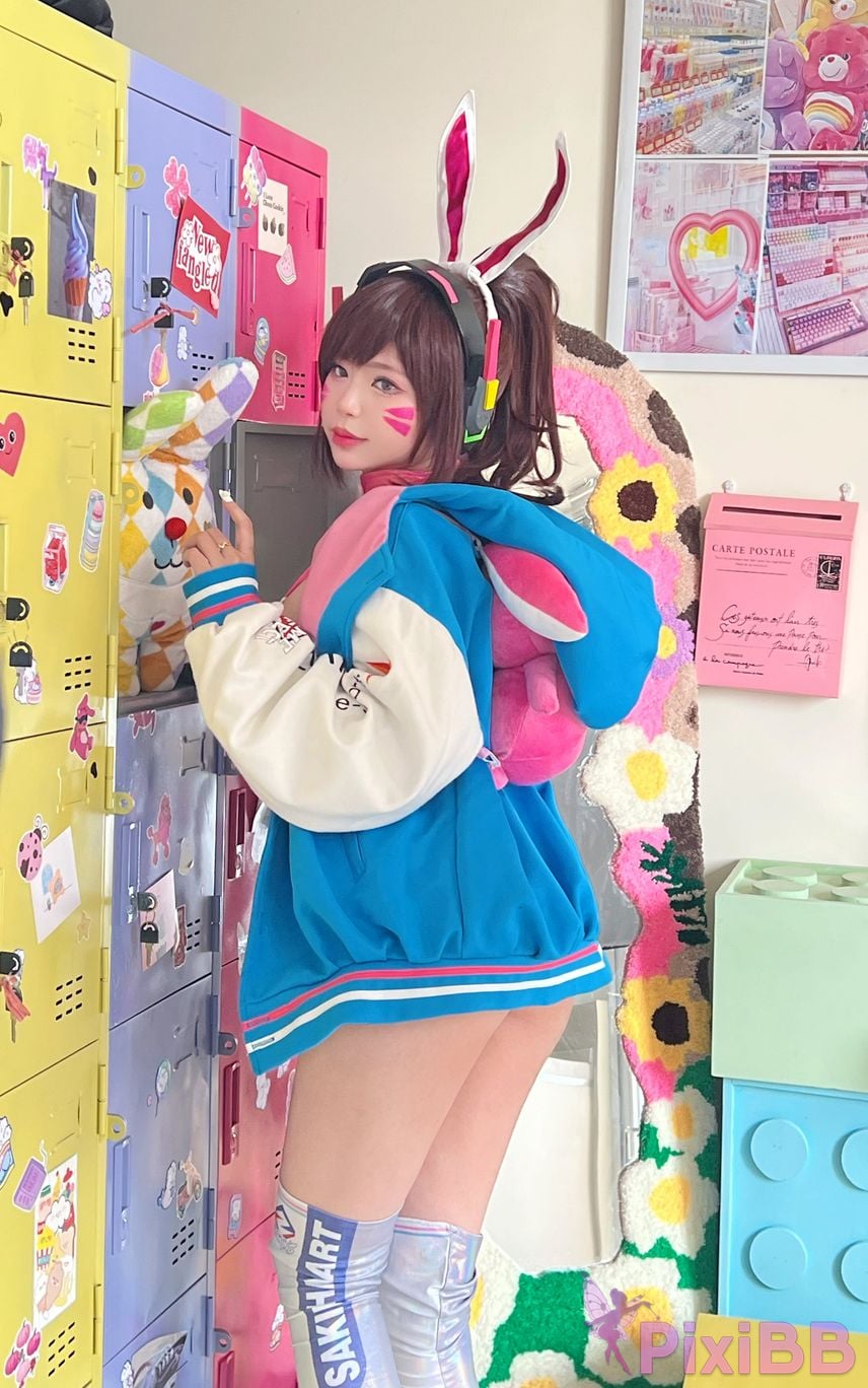 Coser ZinieQ D.Va Sakimichan Art PixiBB.COM 036