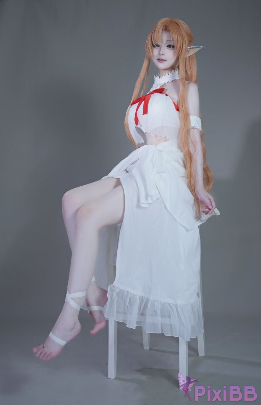 Cosplayer you ai Youmeko Sword Art Online Asuna Elf prison uniform PixiBB.COM 005