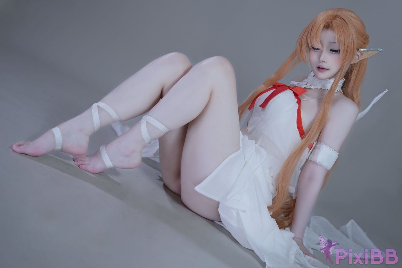 Cosplayer you ai Youmeko Sword Art Online Asuna Elf prison uniform PixiBB.COM 008
