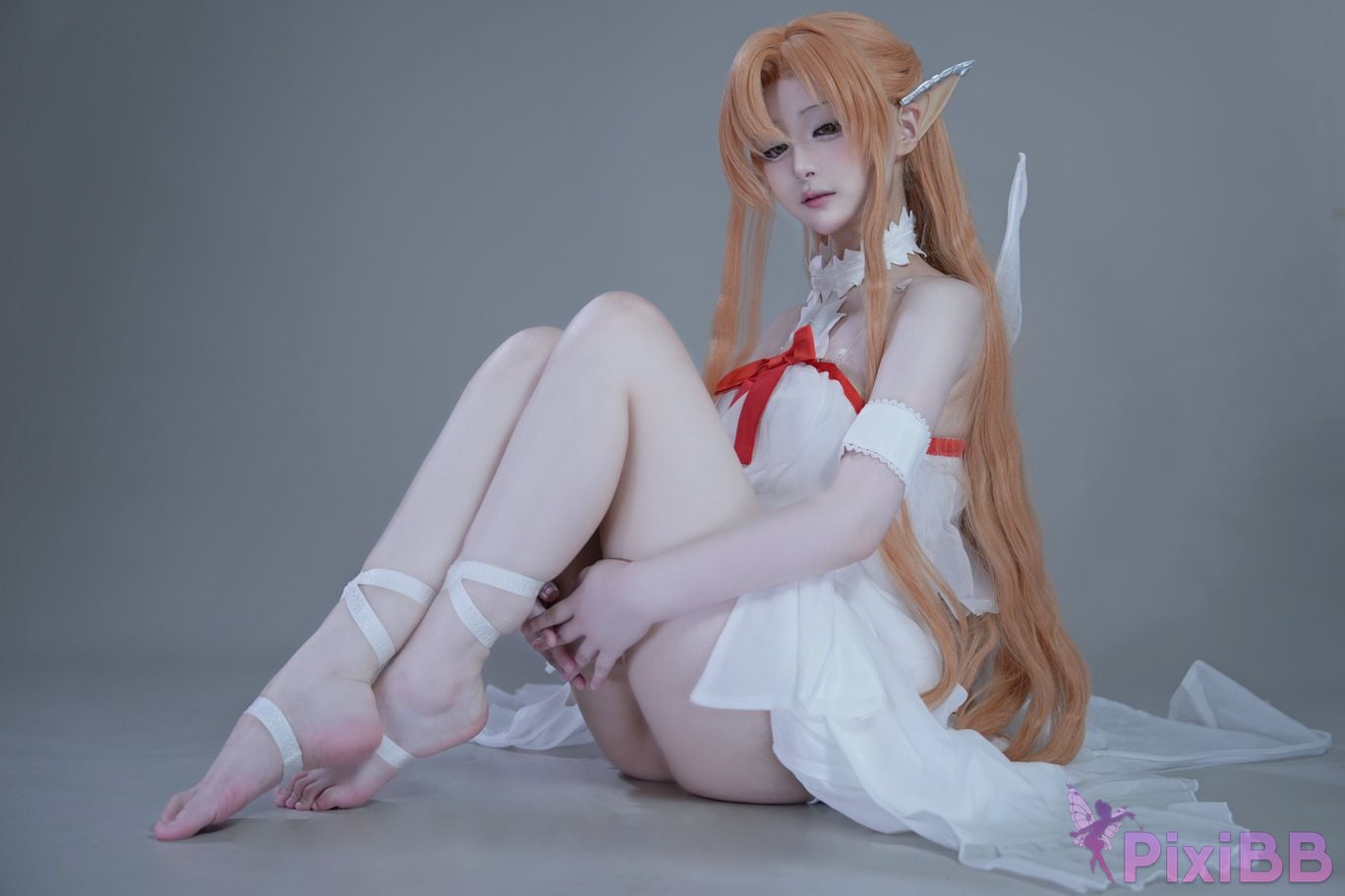 Cosplayer you ai Youmeko Sword Art Online Asuna Elf prison uniform PixiBB.COM 009