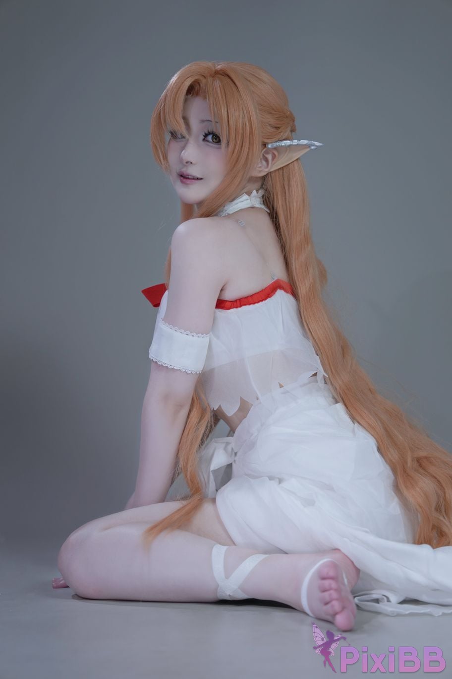 Cosplayer you ai Youmeko Sword Art Online Asuna Elf prison uniform PixiBB.COM 012
