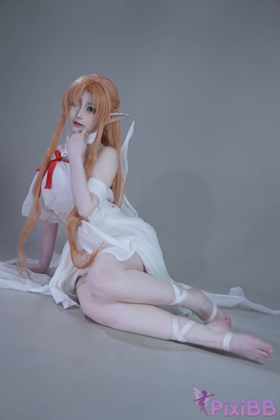 Cosplayer you ai Youmeko Sword Art Online Asuna Elf prison uniform PixiBB.COM 052