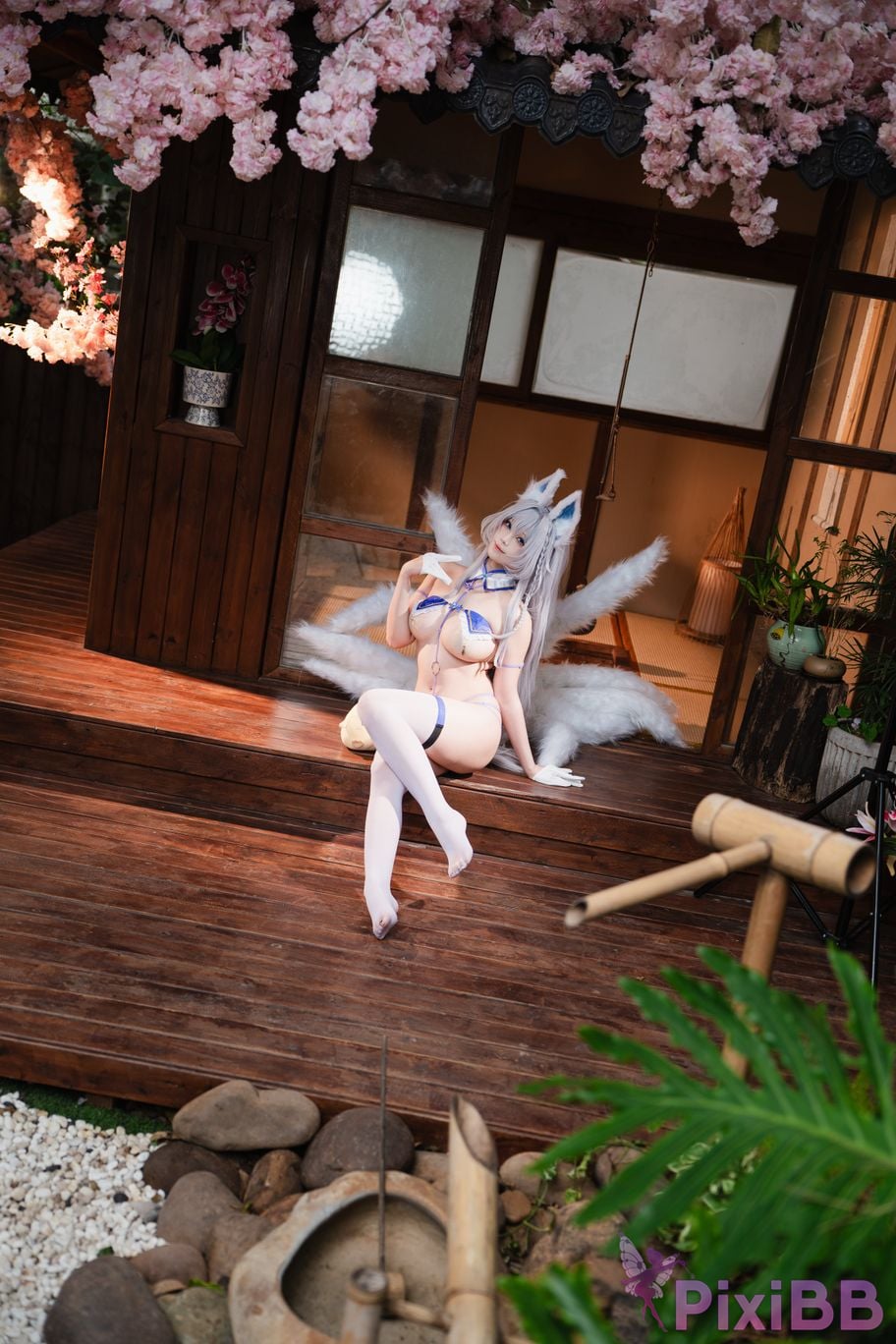 Cosplayer honey cat fur azur lane Shinano superior PixiBB.COM 064