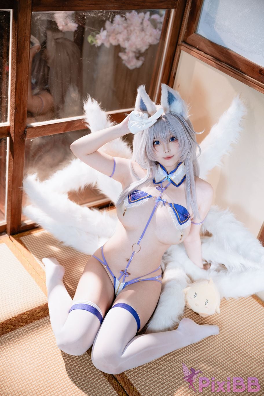 Cosplayer honey cat fur azur lane Shinano superior PixiBB.COM 075