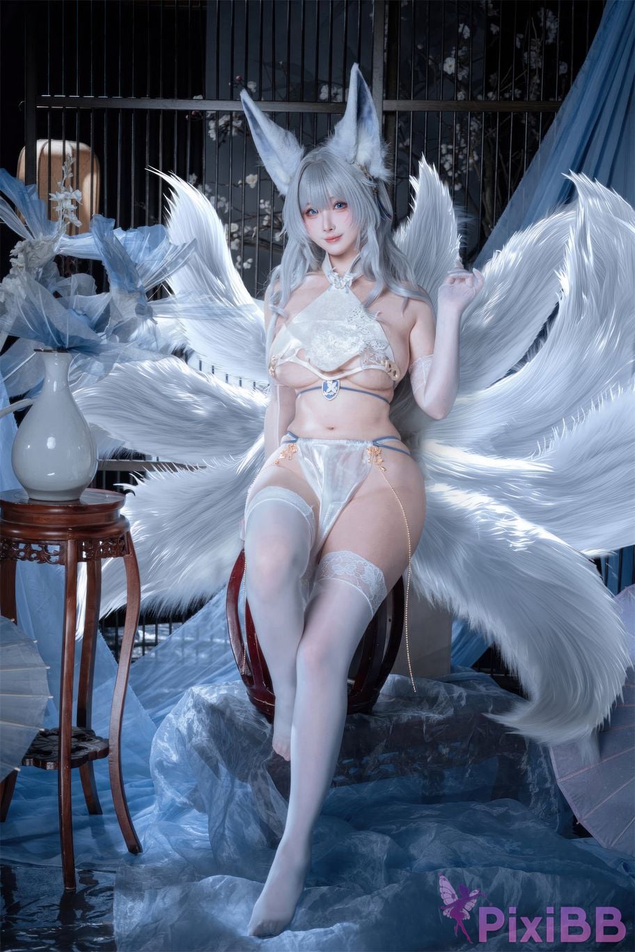 Cosplayer rioko Liangliangzi azur lane Shinano cheongsam Blending into one dream PixiBB.COM 004