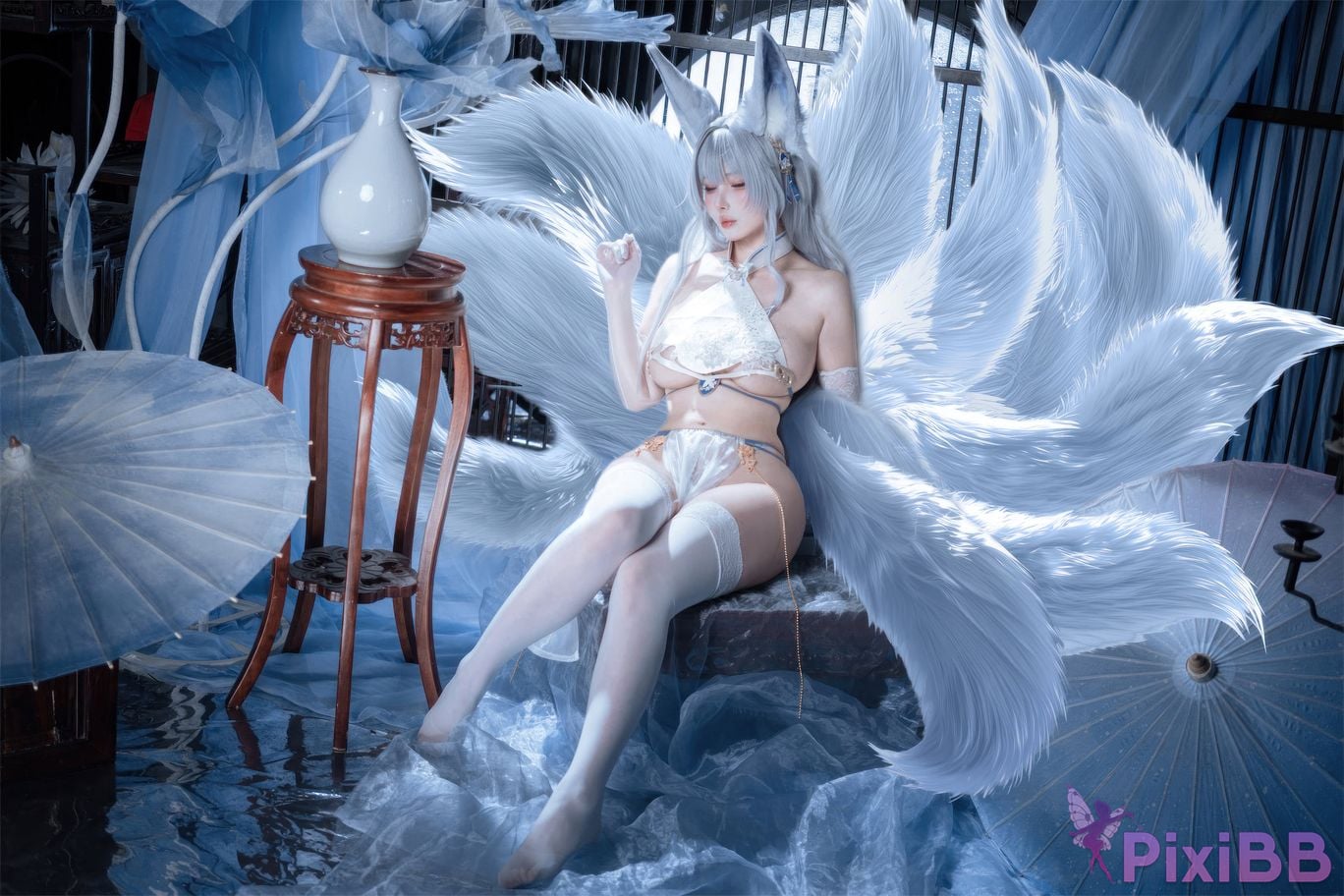 Cosplayer rioko Liangliangzi azur lane Shinano cheongsam Blending into one dream PixiBB.COM 006