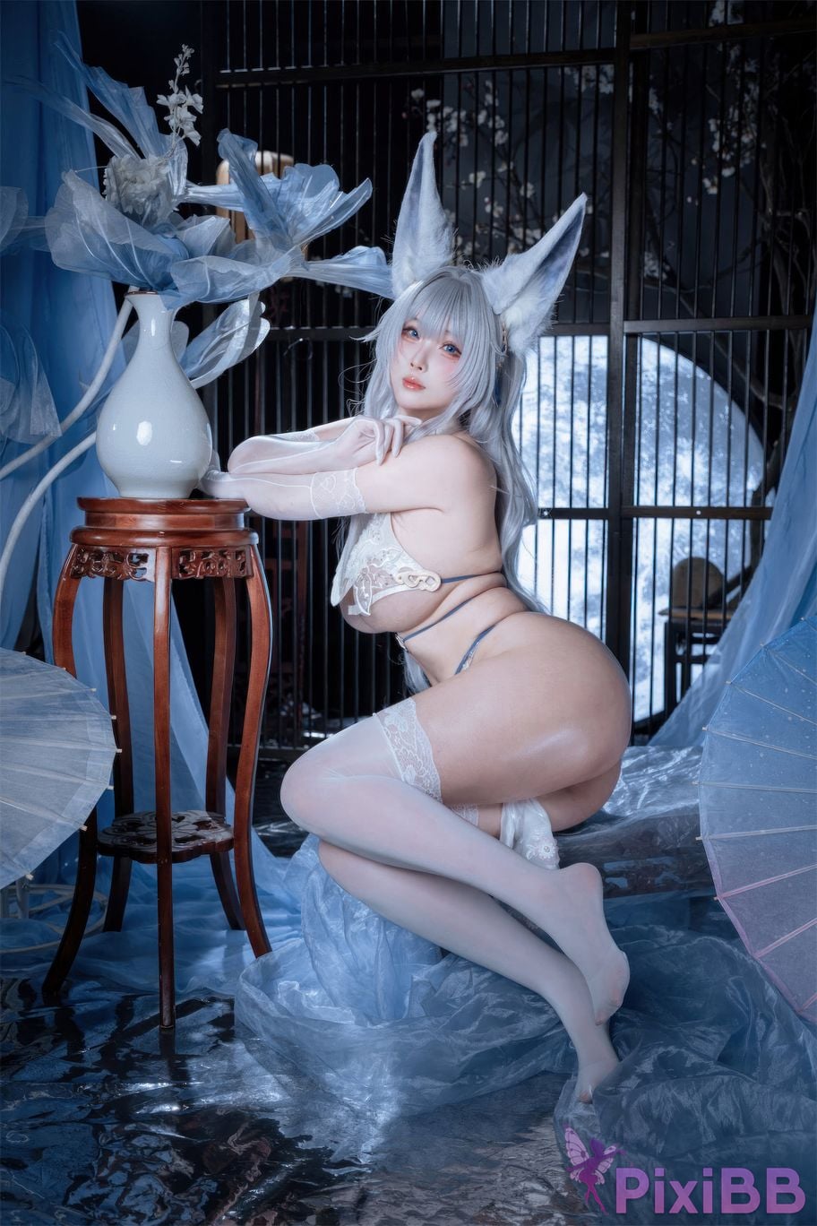 Cosplayer rioko Liangliangzi azur lane Shinano cheongsam Blending into one dream PixiBB.COM 019
