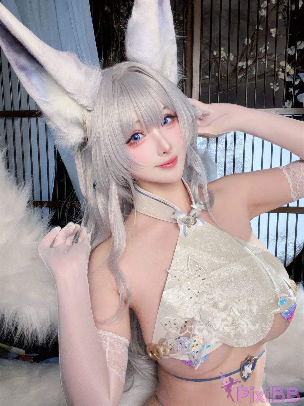 Cosplayer rioko Liangliangzi azur lane Shinano cheongsam Blending into one dream PixiBB.COM 021