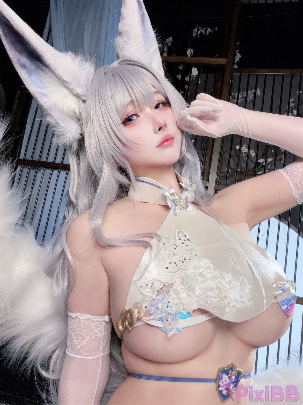 Cosplayer rioko Liangliangzi azur lane Shinano cheongsam Blending into one dream PixiBB.COM 023