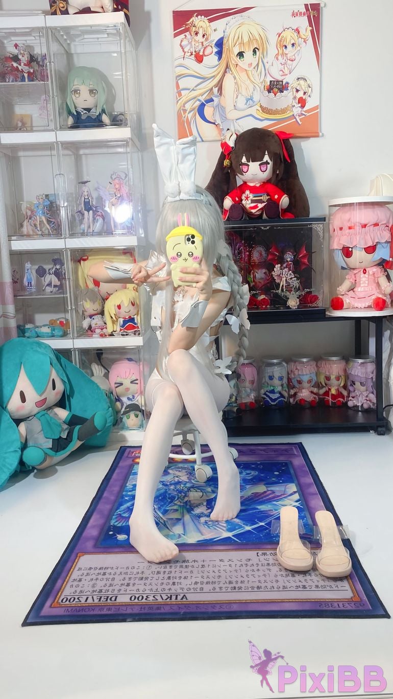 Cosplayer white oak Shirly azur lane Vicious Rabbit PixiBB.COM 039