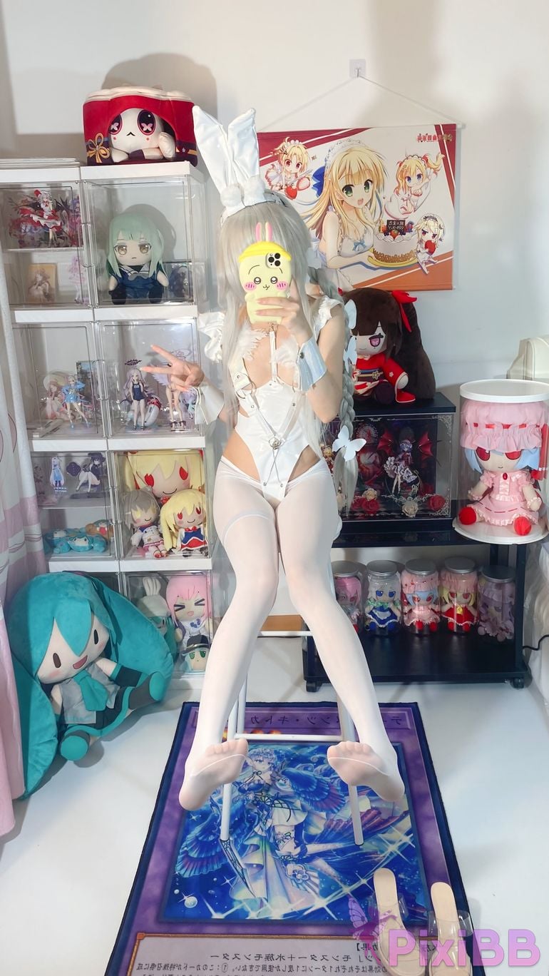 Cosplayer white oak Shirly azur lane Vicious Rabbit PixiBB.COM 045