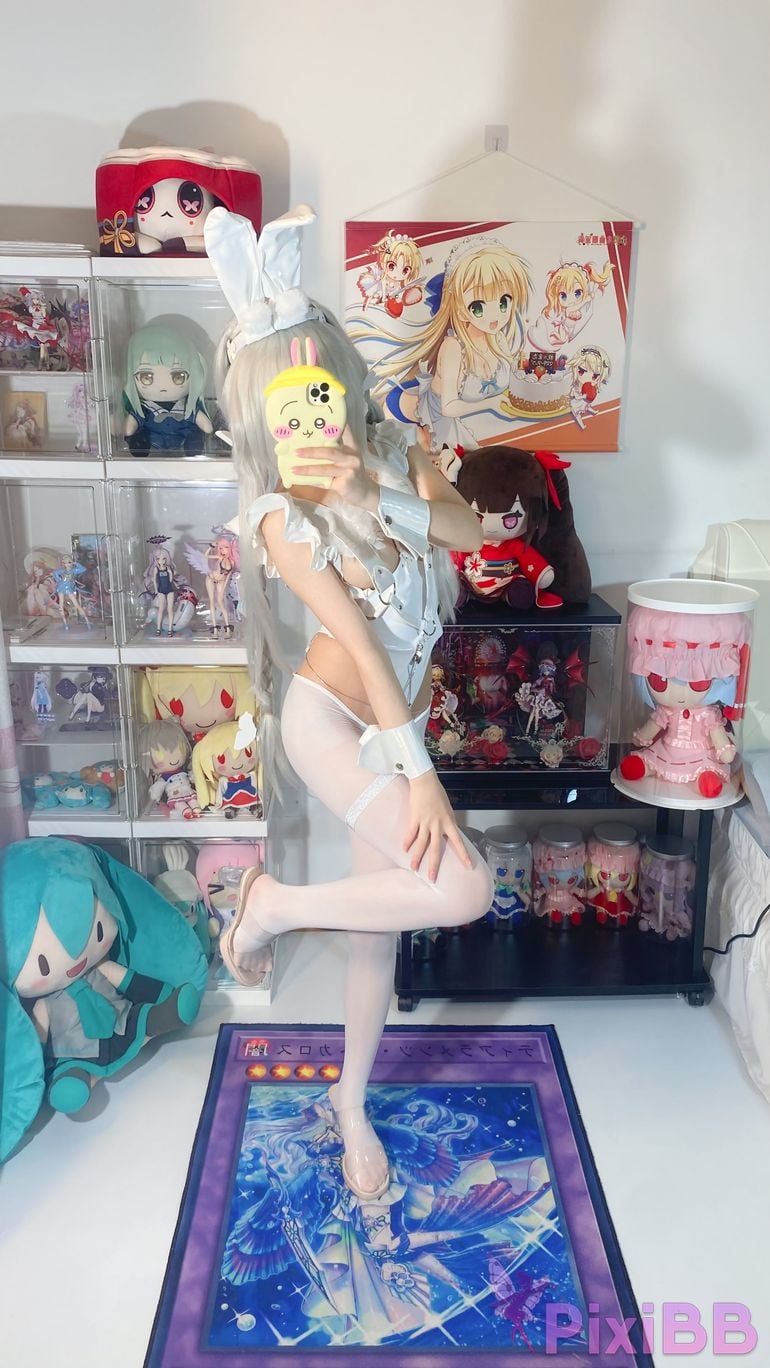 Cosplayer white oak Shirly azur lane Vicious Rabbit PixiBB.COM 056
