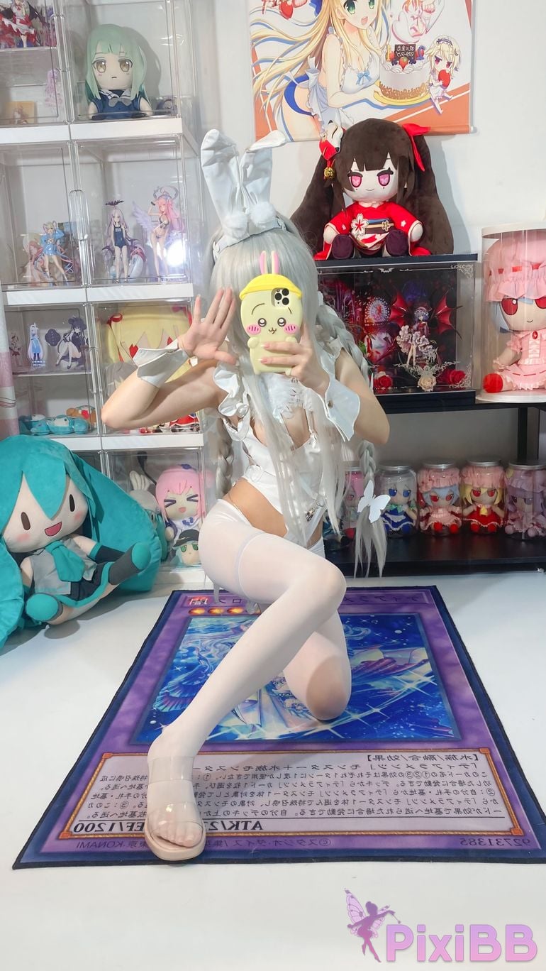 Cosplayer white oak Shirly azur lane Vicious Rabbit PixiBB.COM 057