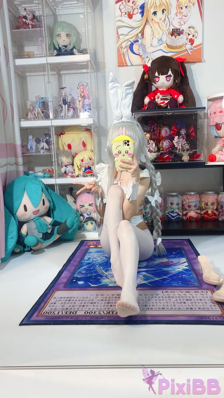 Cosplayer white oak Shirly azur lane Vicious Rabbit PixiBB.COM 067