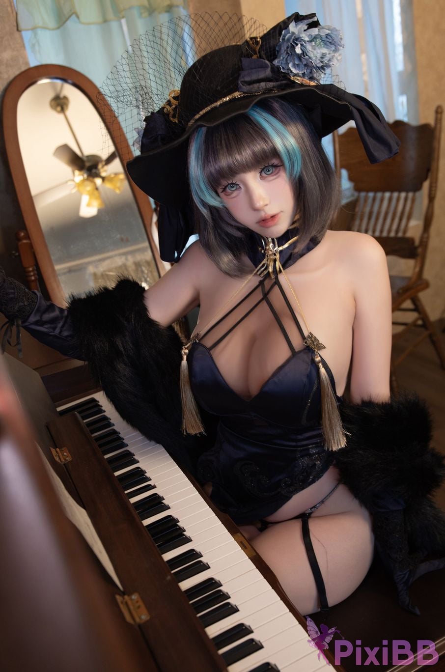 Cosplayer Saionji Nange azur lane Cheshire PixiBB.COM 007