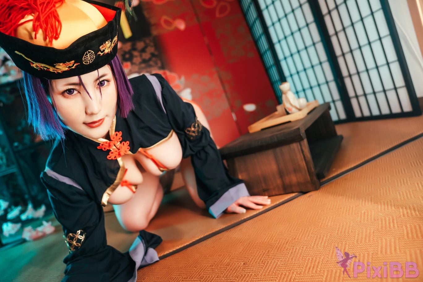 Coser Xing lan shi lan lan jiao lan mei ya PixiBB.COM 009
