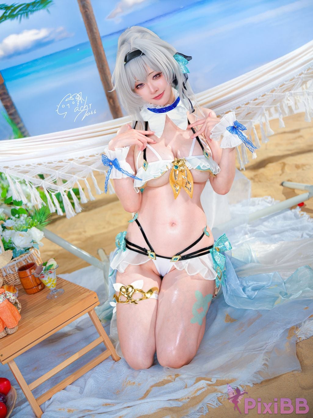 Cosplayer Machi ma ji beng huai xing qiong tie dao liu ying yong zhuang Firefly Bikini PixiBB.COM 001