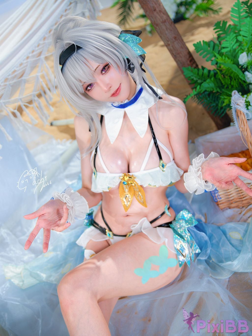 Cosplayer Machi ma ji beng huai xing qiong tie dao liu ying yong zhuang Firefly Bikini PixiBB.COM 002