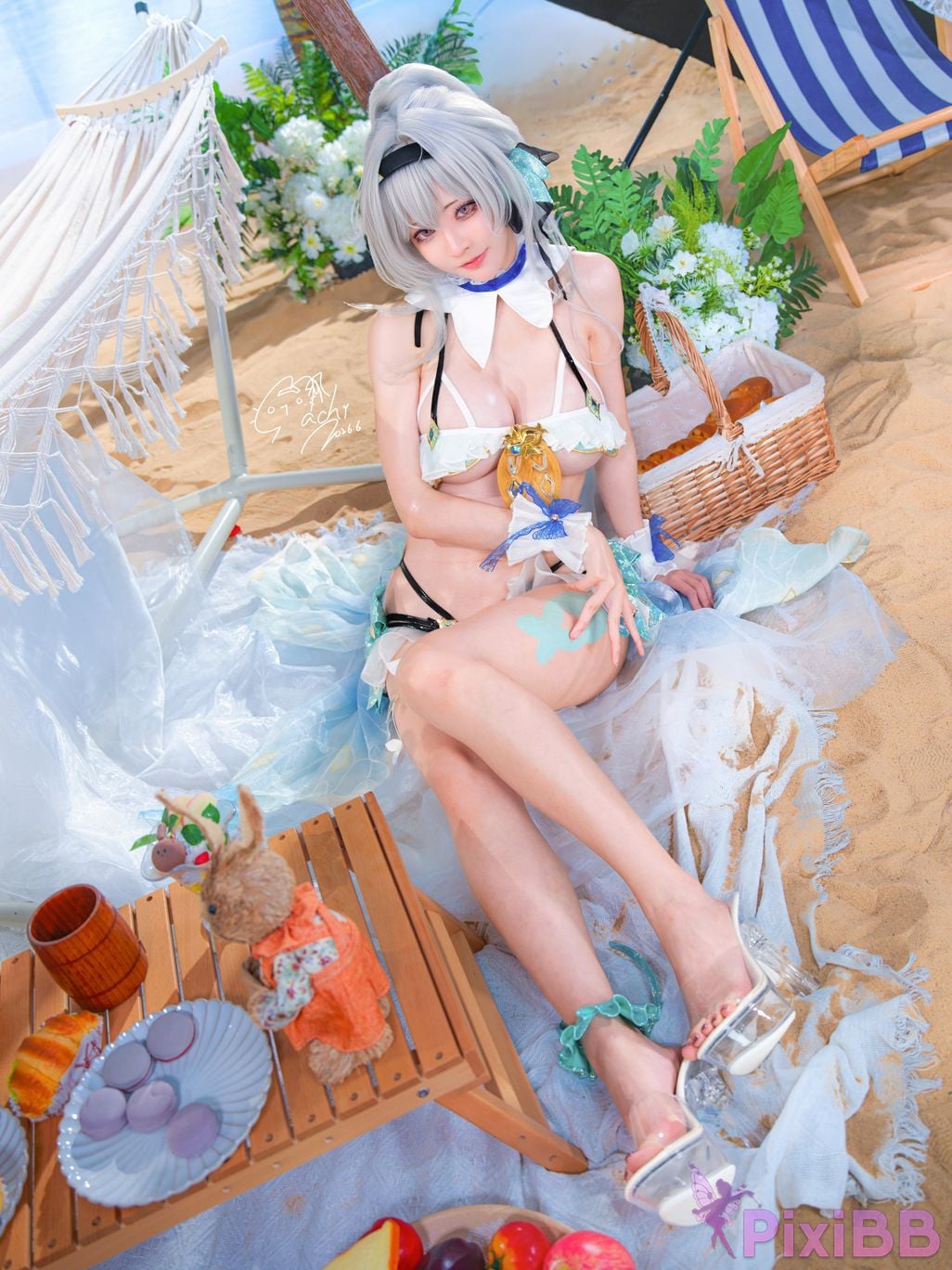 Cosplayer Machi ma ji beng huai xing qiong tie dao liu ying yong zhuang Firefly Bikini PixiBB.COM 013