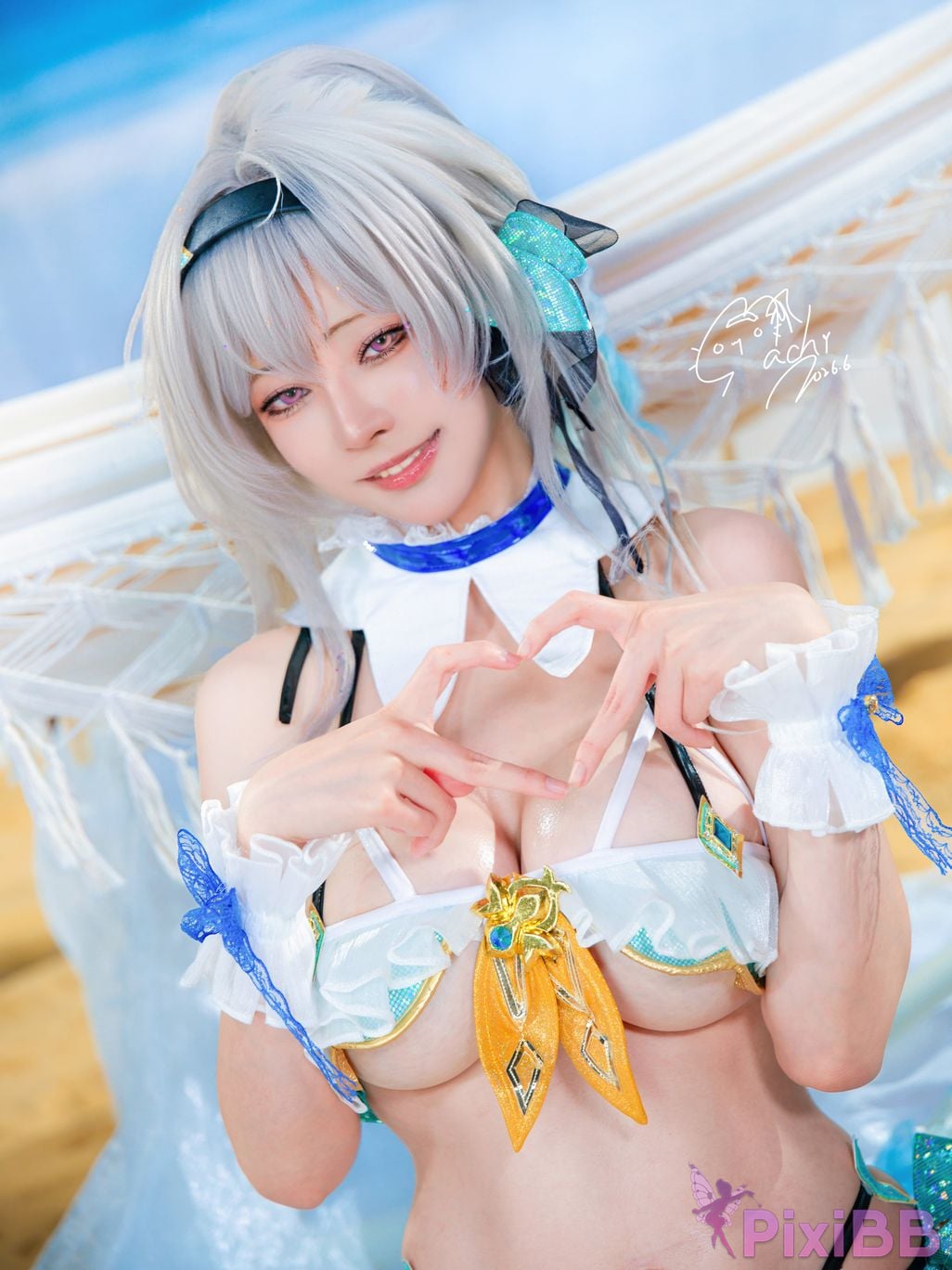 Cosplayer Machi ma ji beng huai xing qiong tie dao liu ying yong zhuang Firefly Bikini PixiBB.COM 019