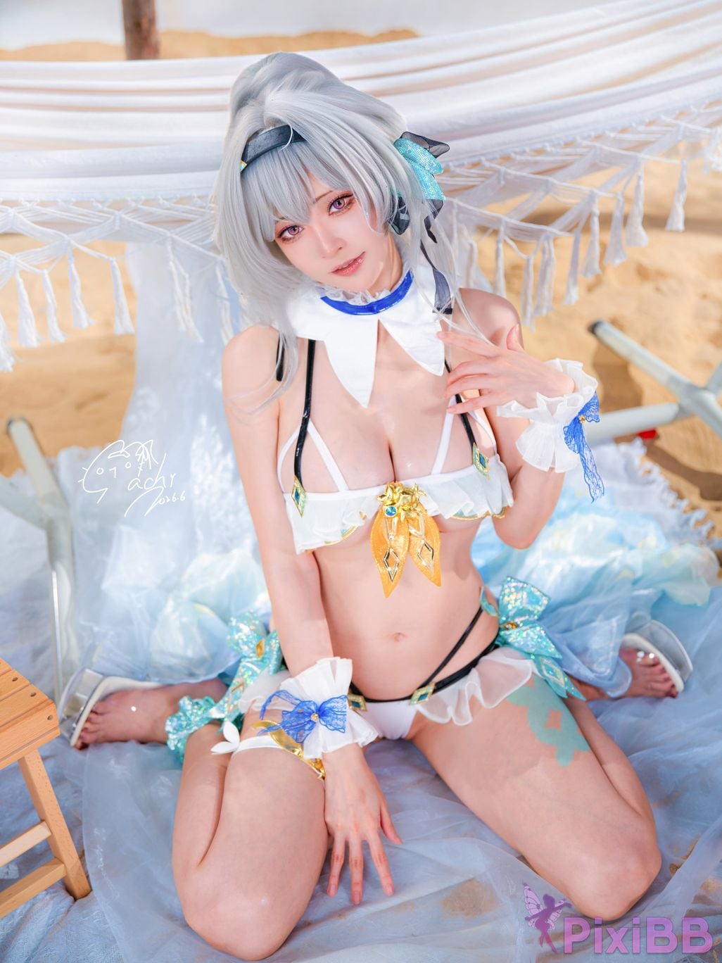 Cosplayer Machi ma ji beng huai xing qiong tie dao liu ying yong zhuang Firefly Bikini PixiBB.COM 023