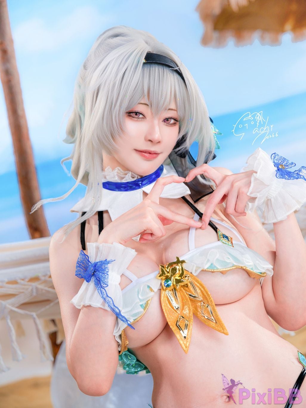 Cosplayer Machi ma ji beng huai xing qiong tie dao liu ying yong zhuang Firefly Bikini PixiBB.COM 027