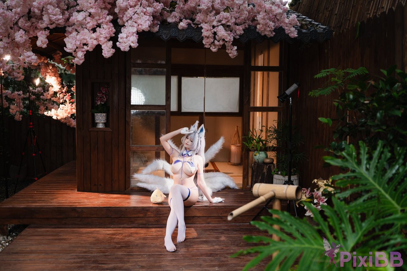 Cosplayer honey cat fur azur lane Shinano middle PixiBB.COM 014