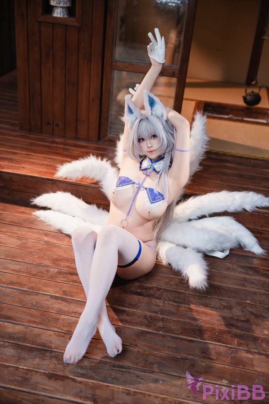 Cosplayer honey cat fur azur lane Shinano middle PixiBB.COM 030