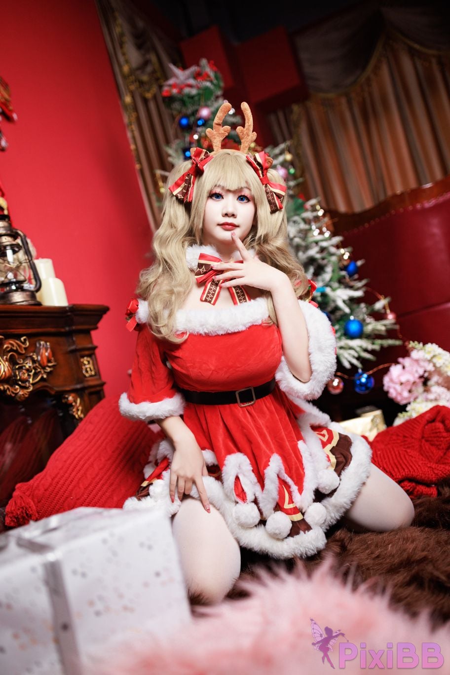 Cosplayer A Xuexue Christmas barbara PixiBB.COM 093